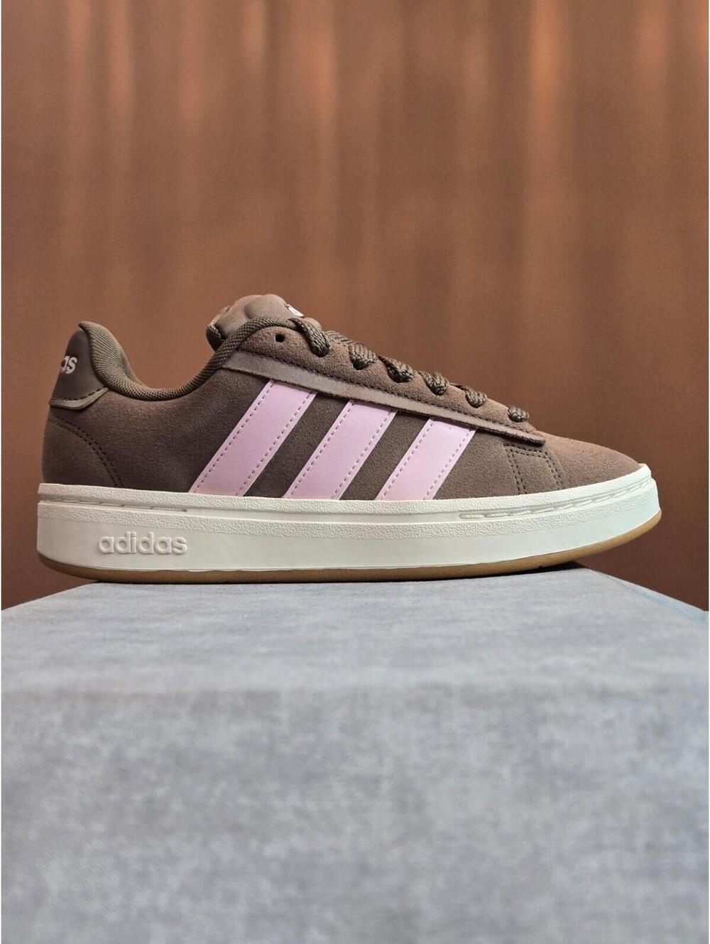 adidas Grand Court Alpha 00s - Mocha Brown Pink (JR0541) Women's 6 NEW IN BOX